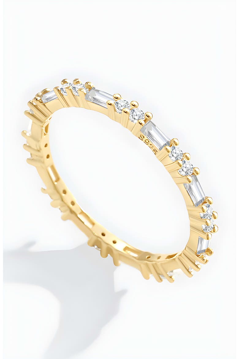 Baguette Gemstone Stacking Ring, Main, color, Gold