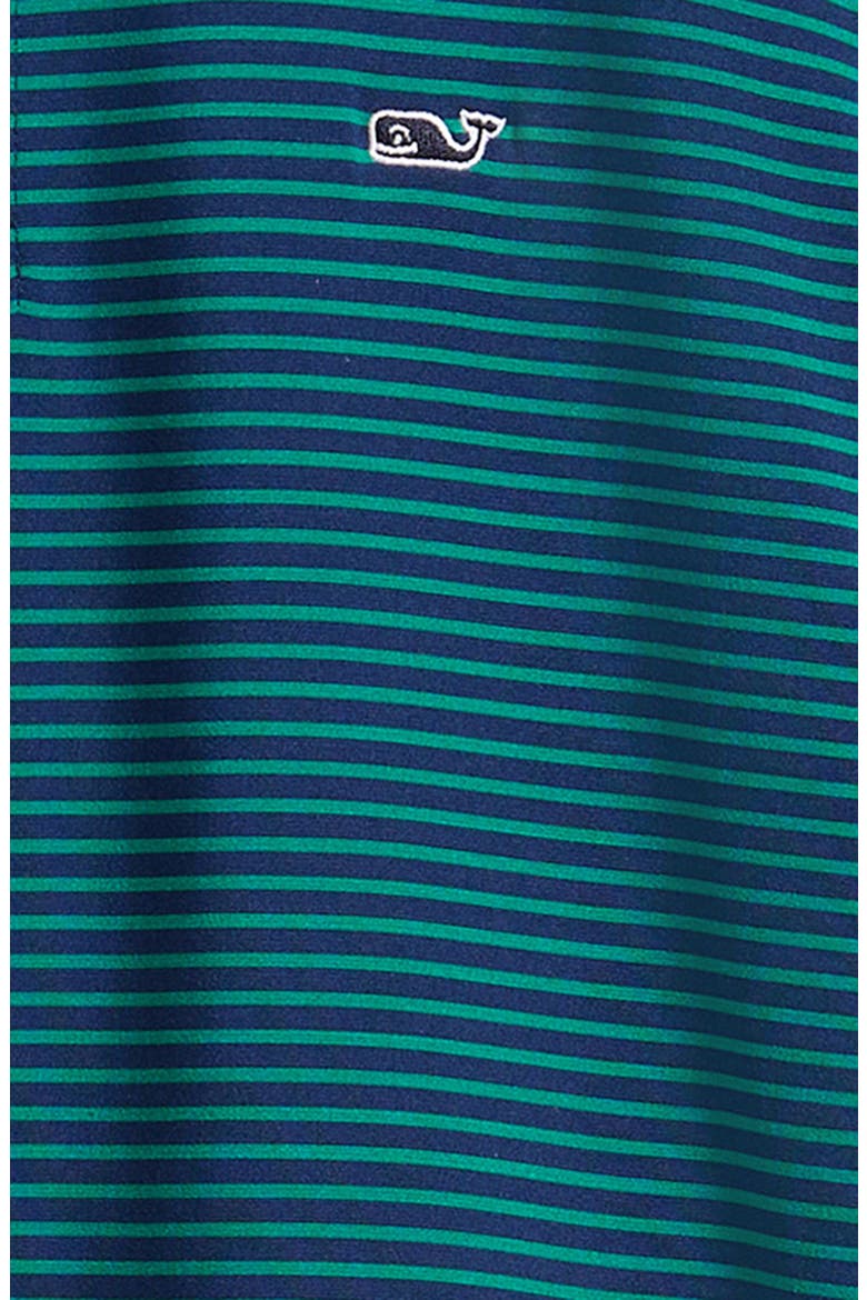 Kids' Bradley Stripe Stretch Polo, Alternate, color, OFFSHORE GREEN