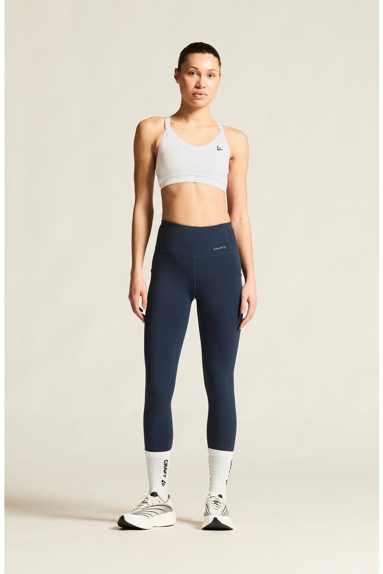 Essence High Waist Pocket Tights, Alternate, color, BLAZE