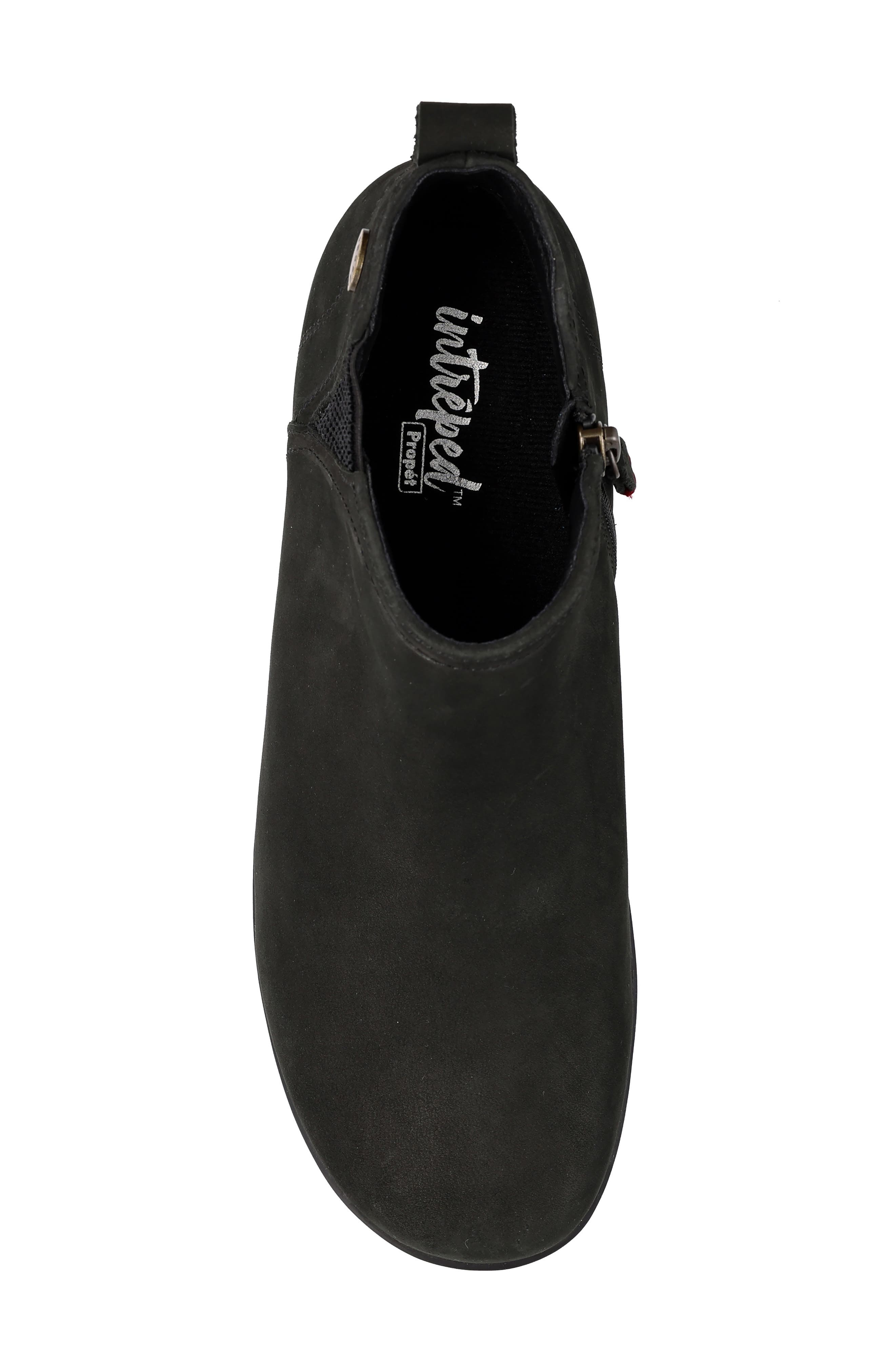 Devon Leather Bootie, Alternate, color, BLACK