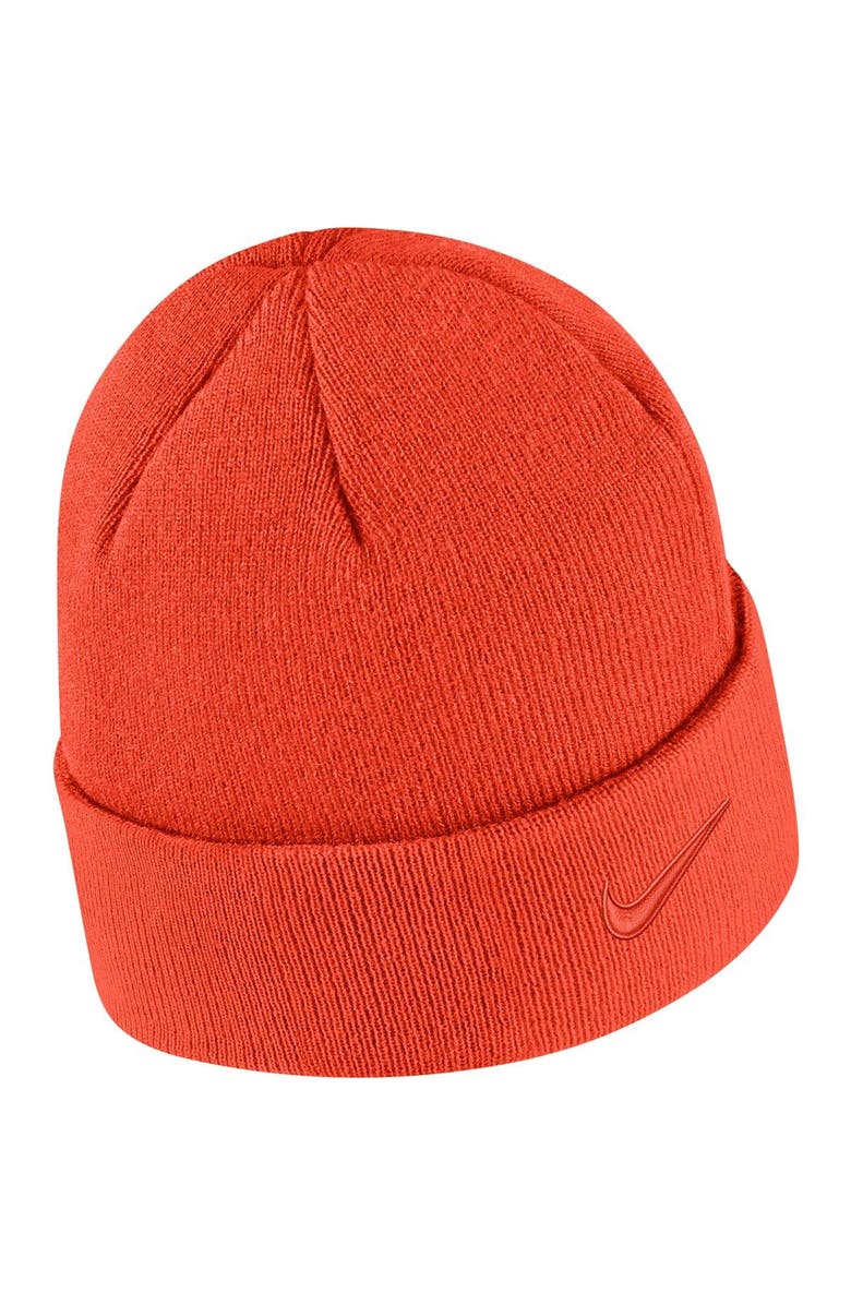 Nike Men's Nike Orange Clemson Tigers Tonal Cuffed Knit Hat, Alternate, color, Orange