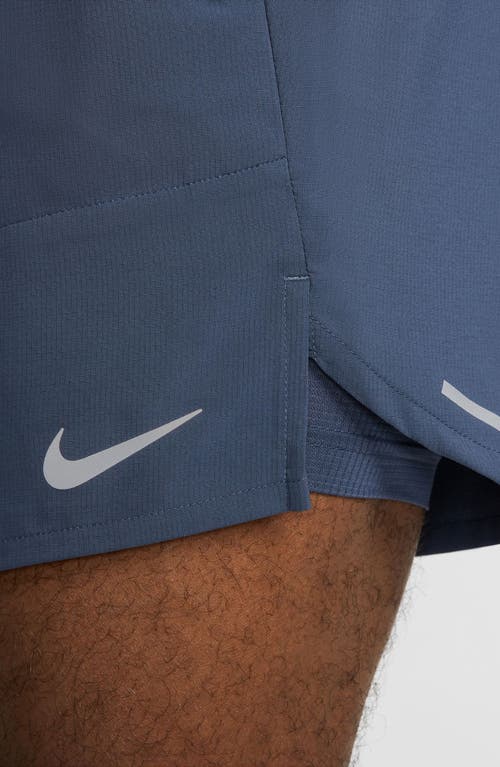 Nike Men's Stride Dri-fit 7" 2-in-1 Running Shorts In Thunder Blue