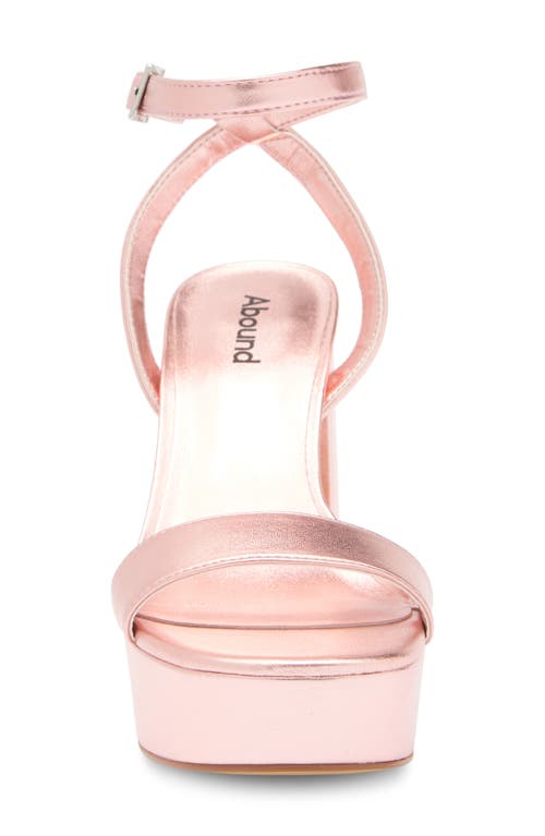 Abound Monica Block Heel Platform Sandal In Rose Gold Metallic