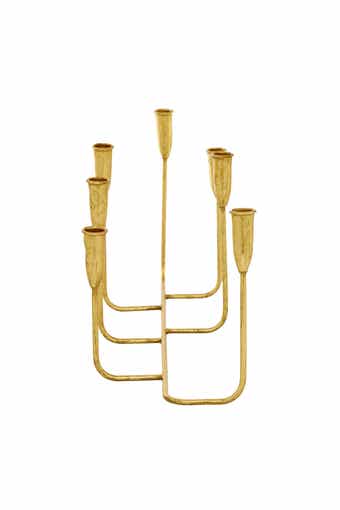 COSMO BY COSMOPOLITAN Goldtone Metal 7-Candle Candelabra