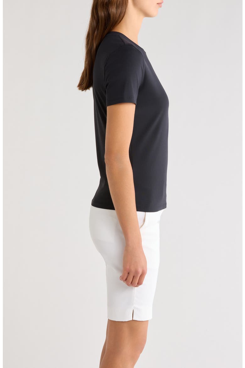 Tech Golf UPF 50+ Rib T-Shirt, Alternate, color, ONYX