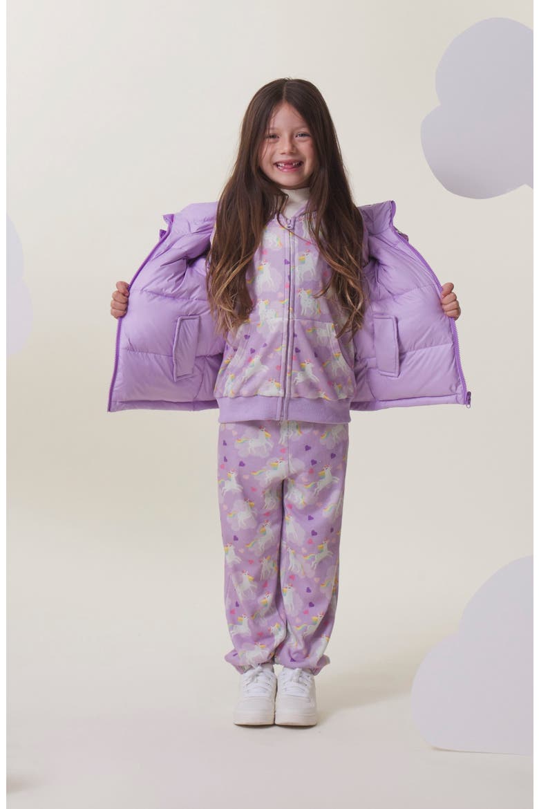 Kids' Charlie Puffer Jacket, Alternate, color, FLYING UNICORN