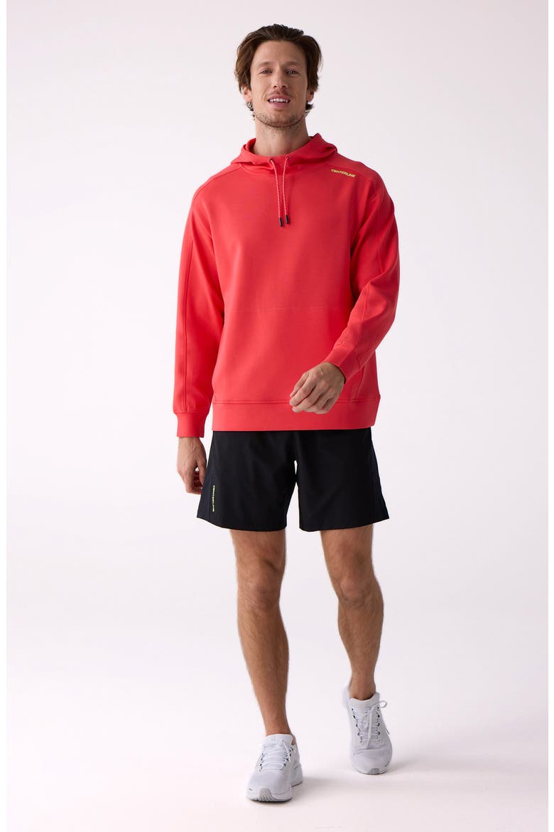 Après Men's Hooded Sweatshirt, Alternate, color, Sunset Coral
