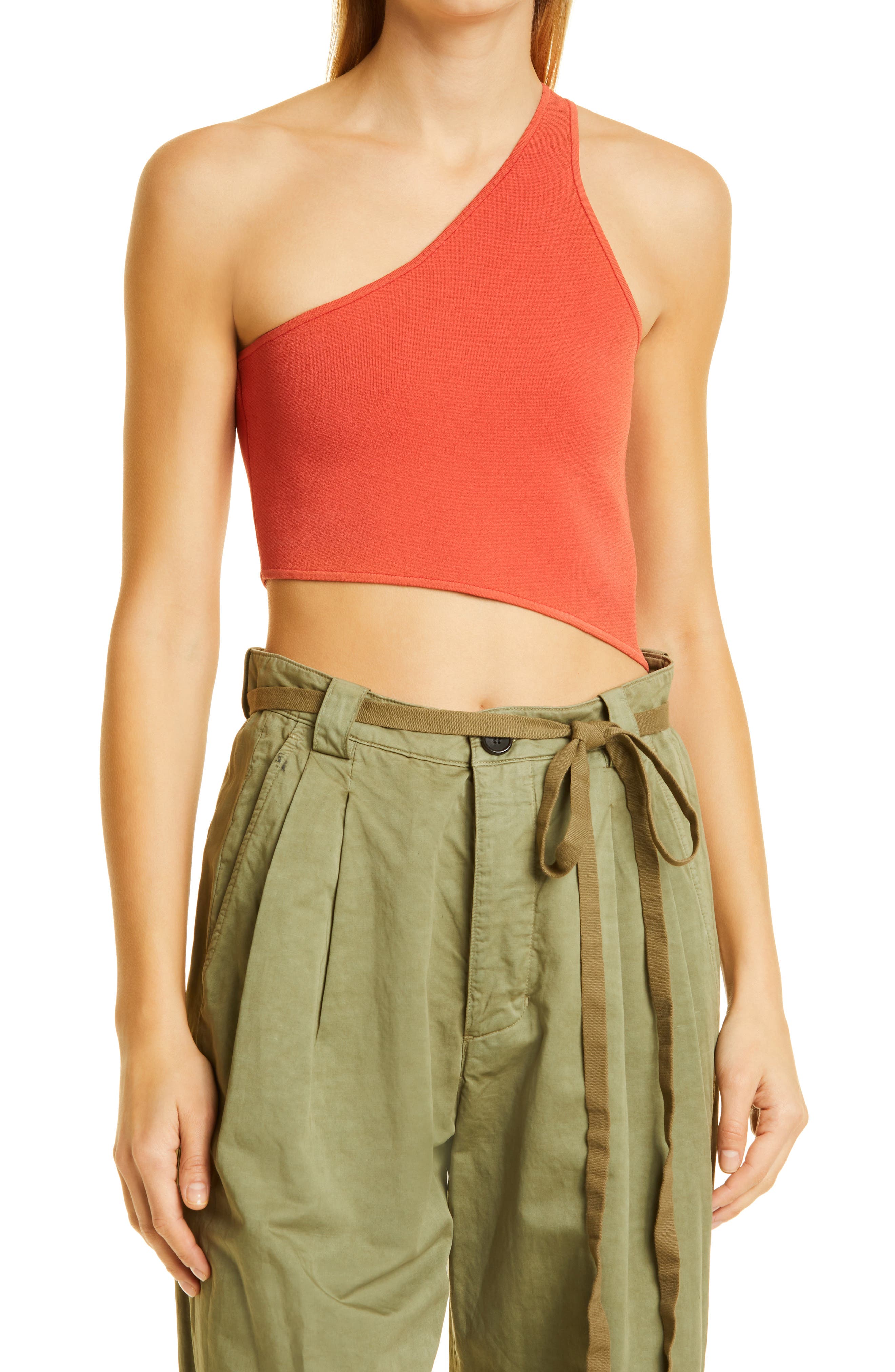 A.L.C. Colby One-Shoulder Crop Tank (Women) | Nordstromrack