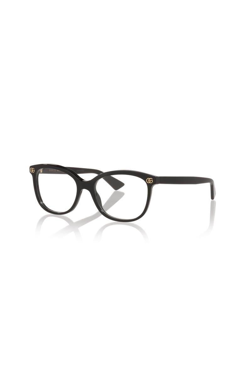51mm Rectangle optical glasses, Main, color, Black