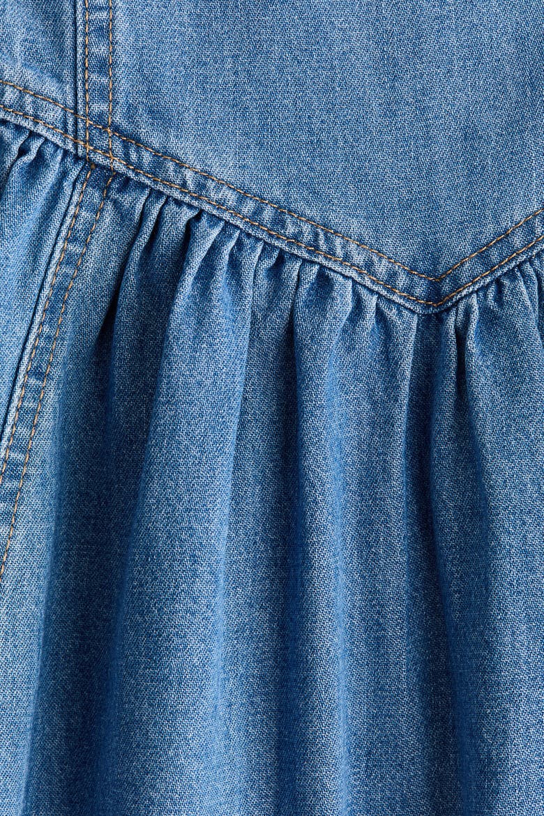 Dress With Flared Skirt, Alternate, color, Denim blue