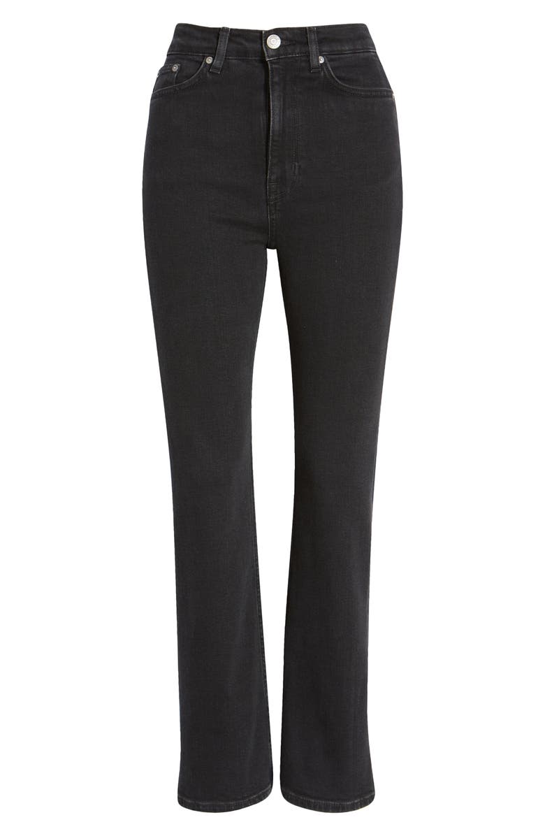 & Other Stories High Waist Ankle Crop Flare Jeans, Alternate, color, 