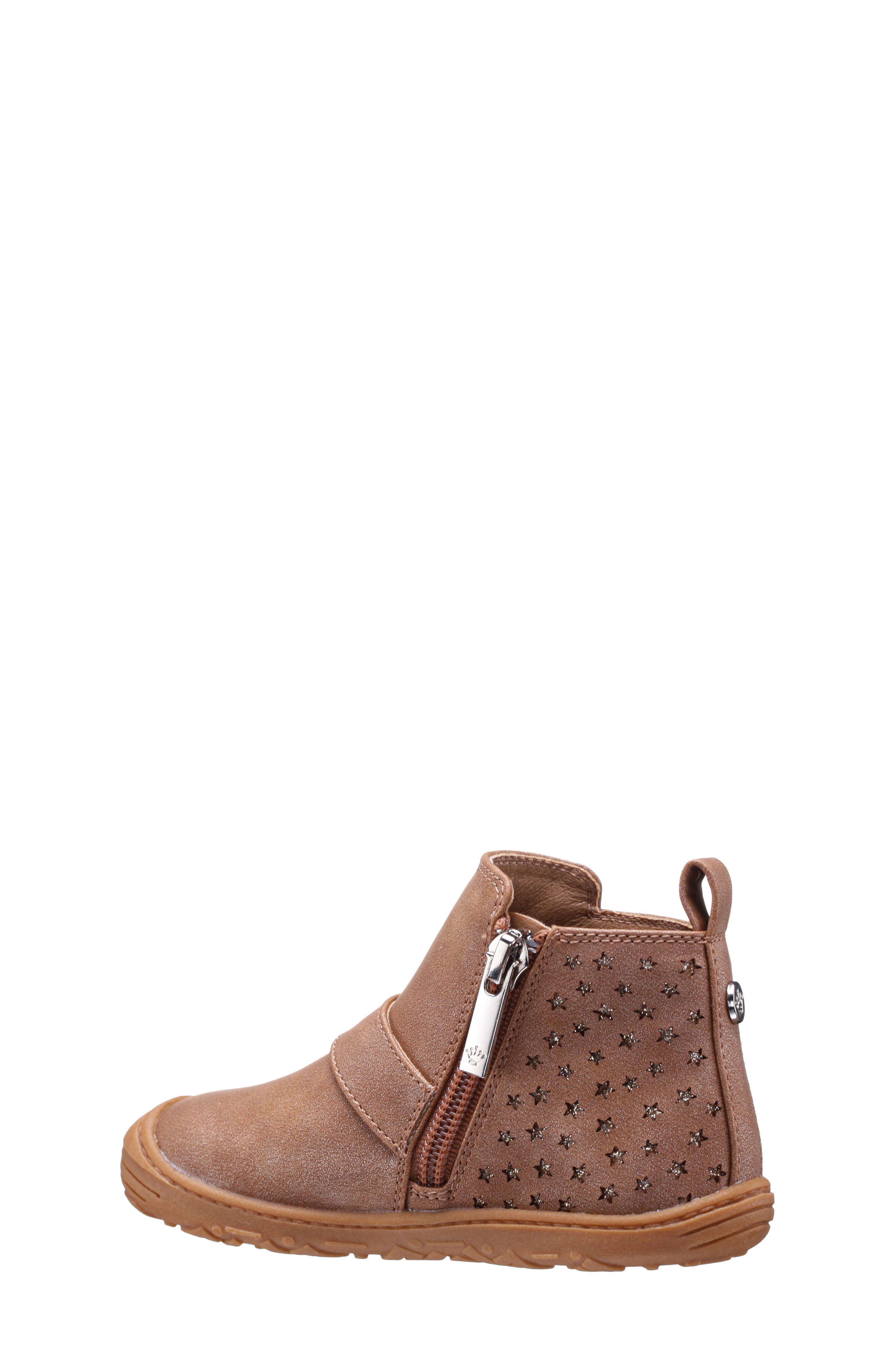 Nina Kids' Kaylee Bootie, Alternate, color, Tan Shimmer/ Glitter