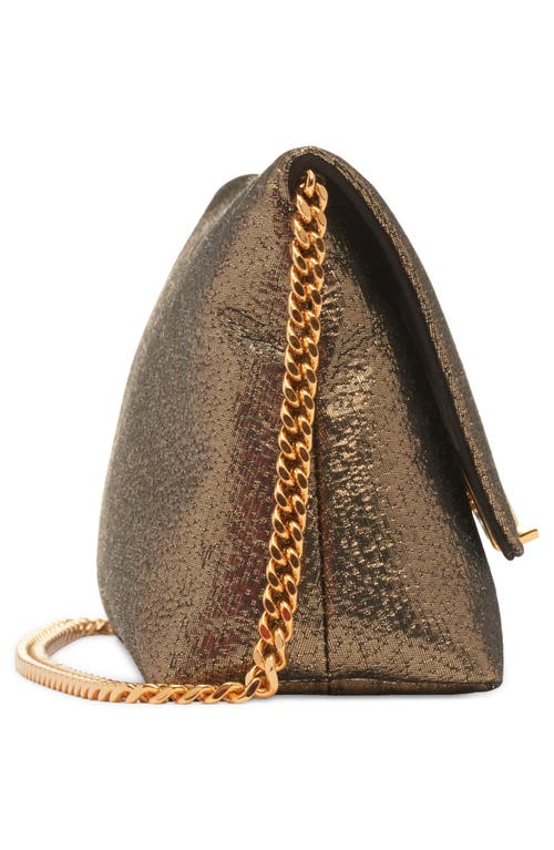 Tom Ford Mini Nobile Hammered Lamé Clutch In Gold