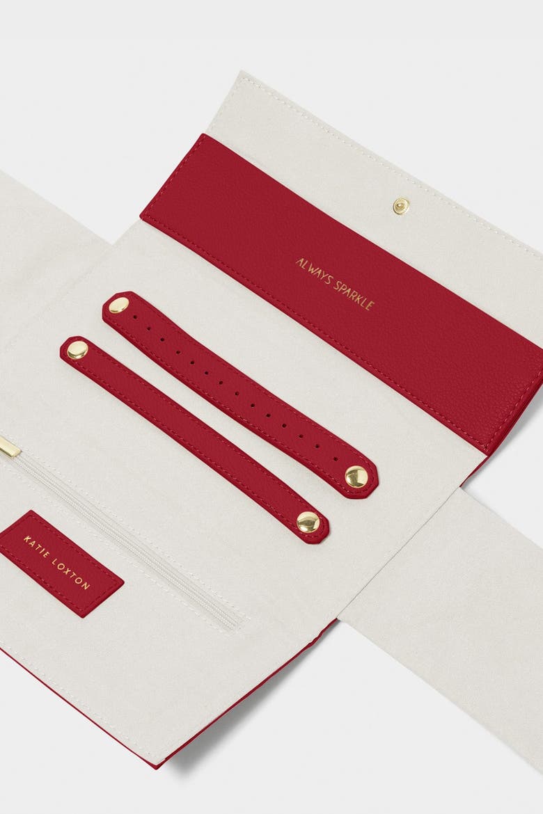 Jewelry Roll, Alternate, color, RED