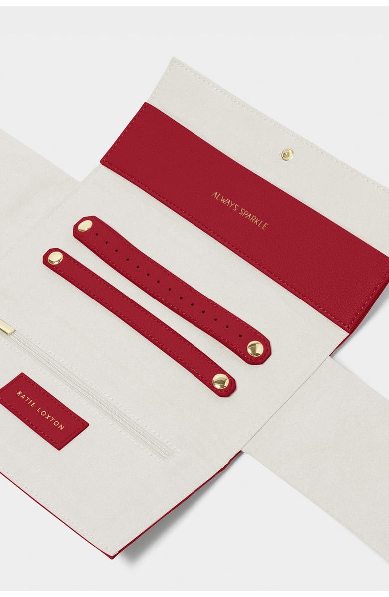 Katie Loxton Jewelry Roll, Alternate, color, Red