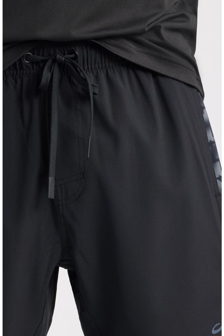 Galaxy Tech Shorts, Alternate, color, BLACK