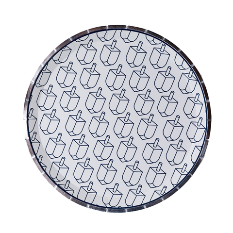 Hanukkah Dreidel Print Dinner Plates