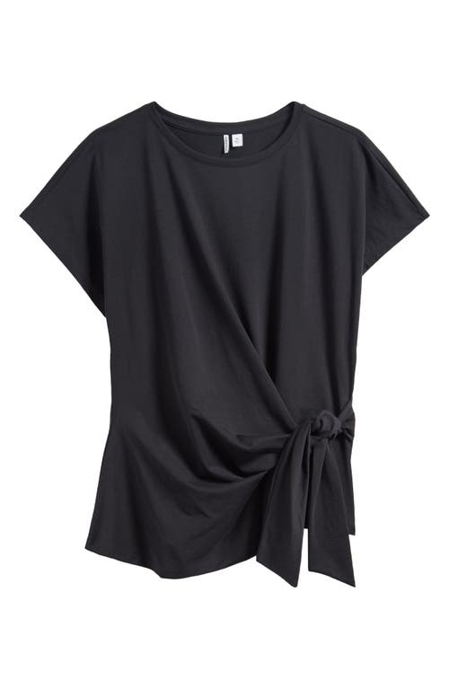 Nordstrom Tie Front Pima Cotton T-shirt