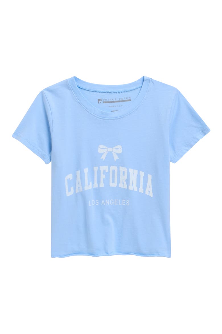 Kids' California Crop Graphic T-Shirt, Main, color, BLUE