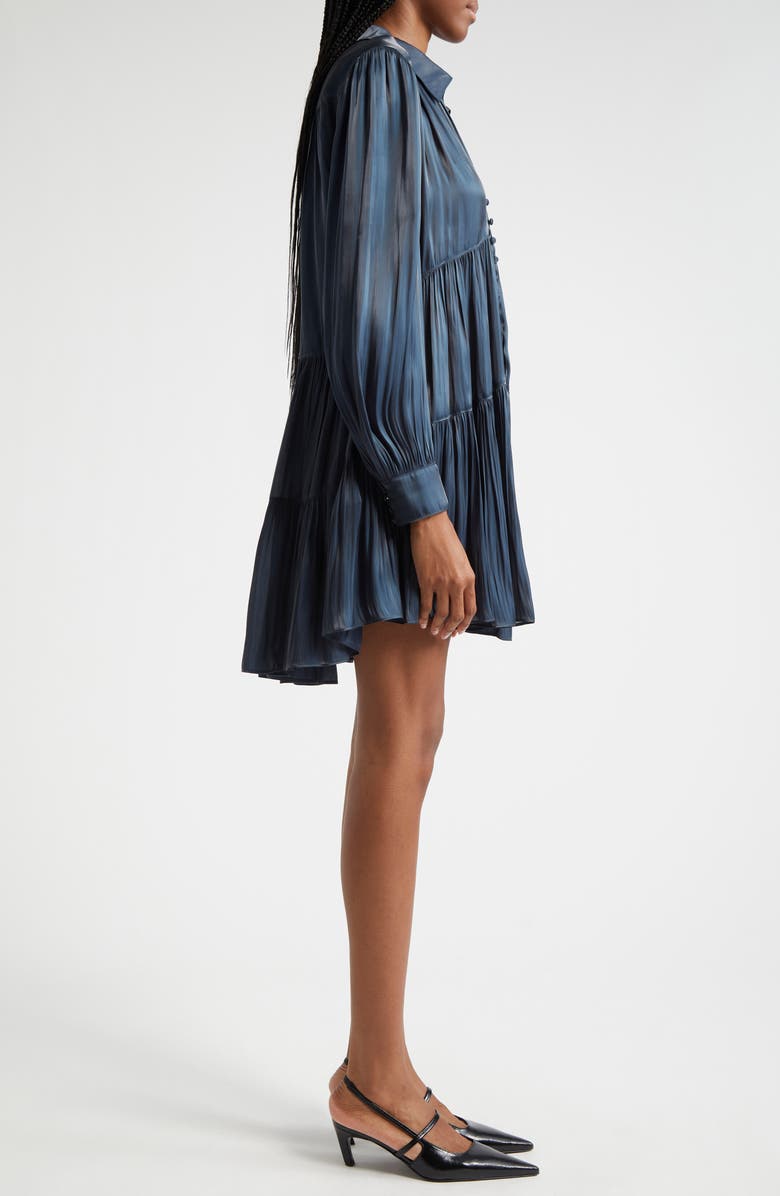 Cinq à Sept Lilly Long Sleeve Shirtdress, Alternate, color, Nightfall