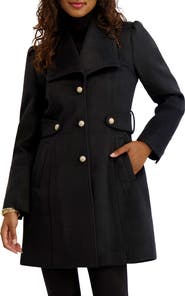 Kensie Wool Blend Long Coat