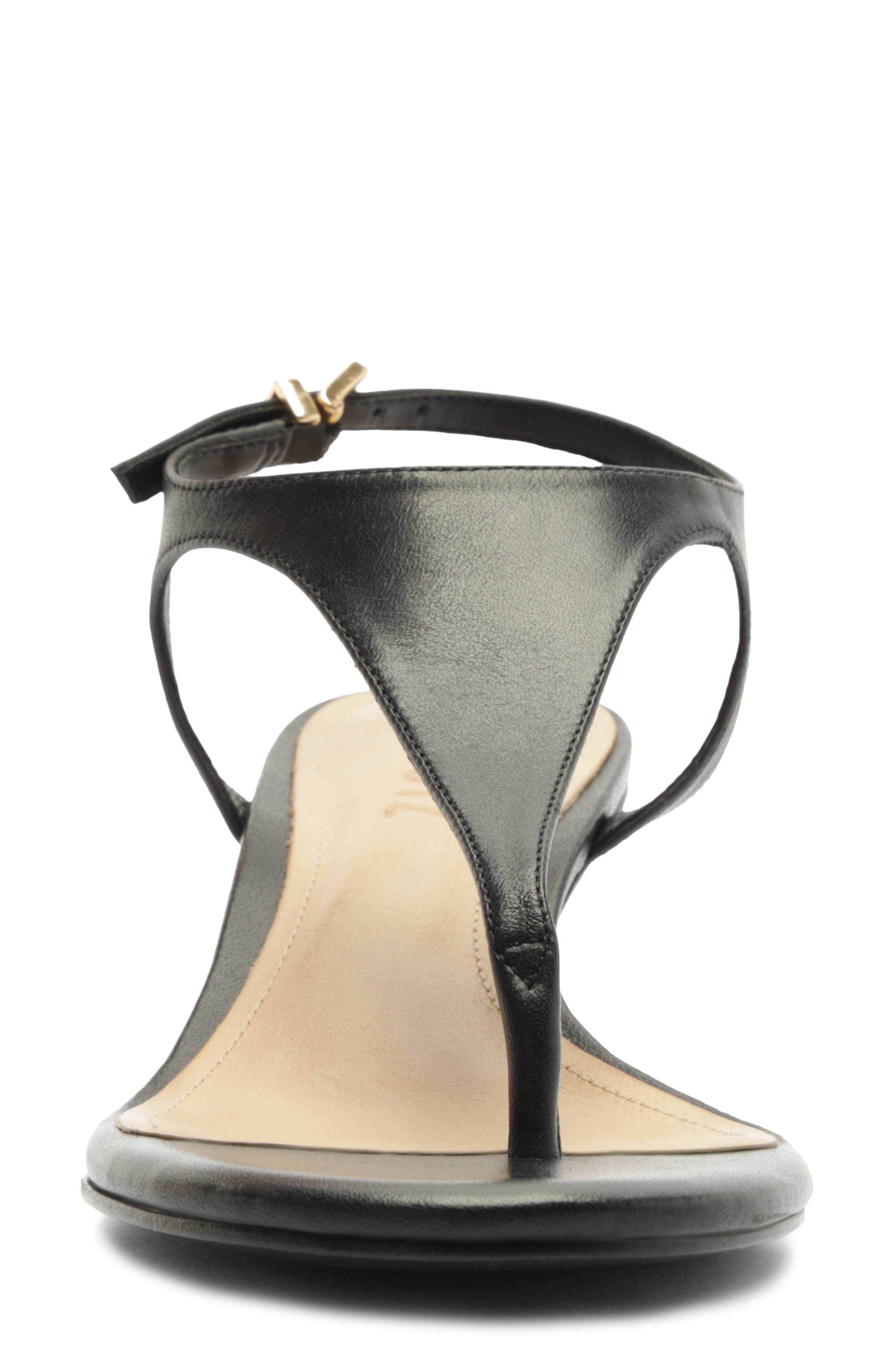 Schutz Lys Ankle Strap Wedge Sandal, Alternate, color, Black