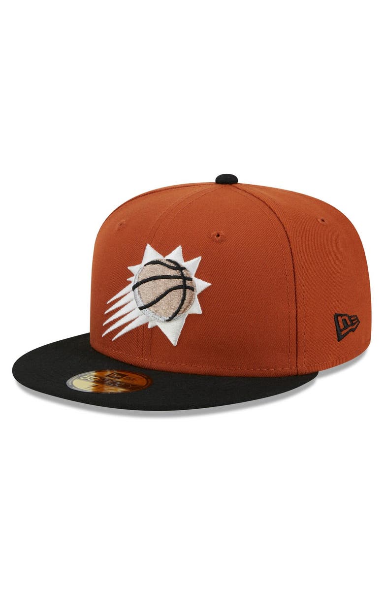 New Era Men's New Era Rust/Black Phoenix Suns Two-Tone 59FIFTY Fitted Hat, Alternate, color, 
