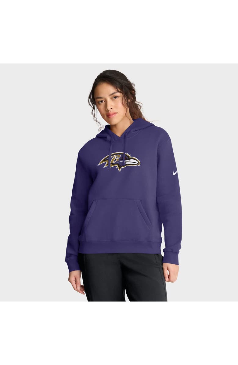 Nike Women's Nike Purple Baltimore Ravens Club Fleece Pullover Hoodie, Main, color, Purple