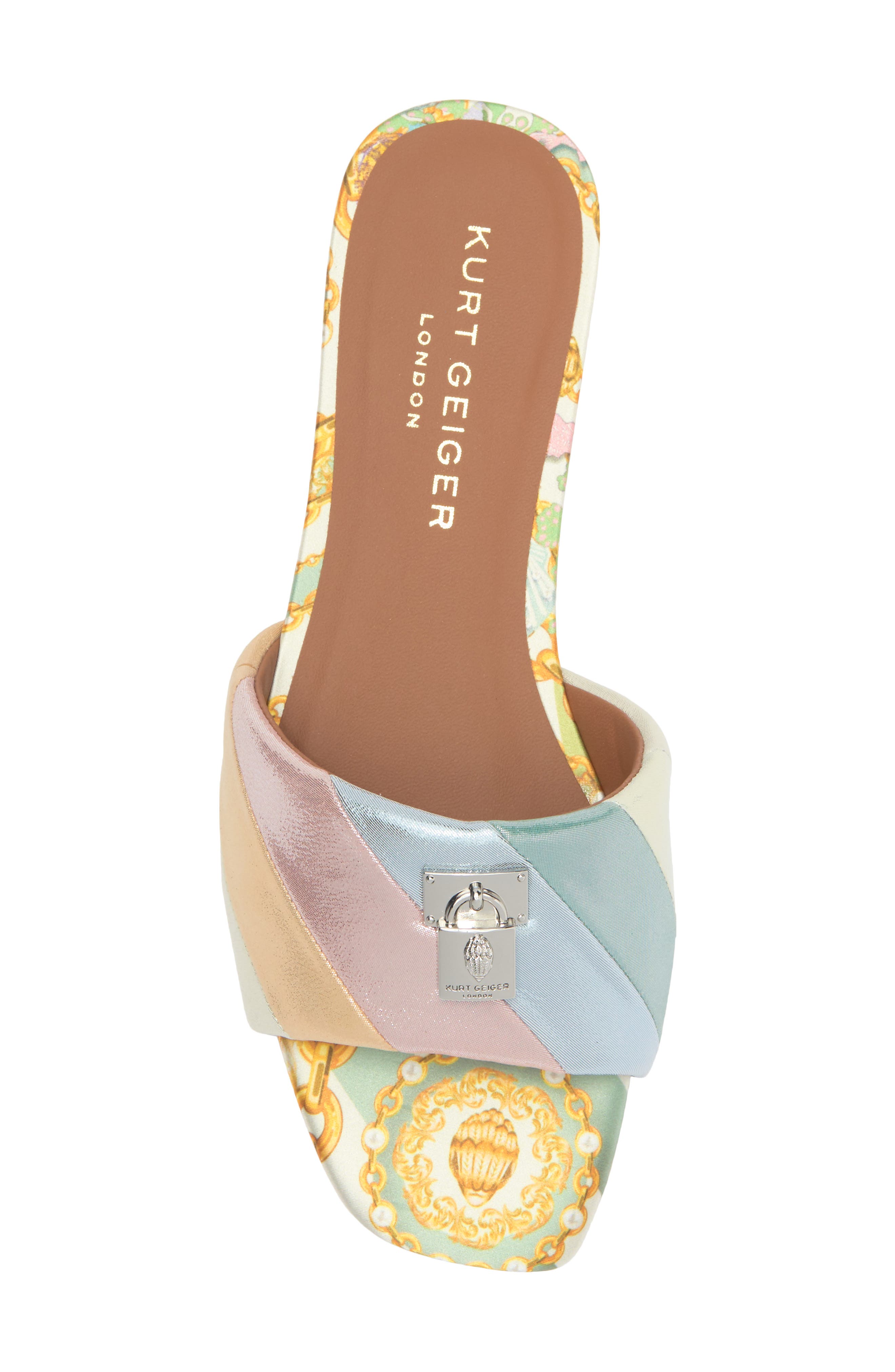 Kurt Geiger London Brixton Slide Sandal, Alternate, color, Metallic Combo