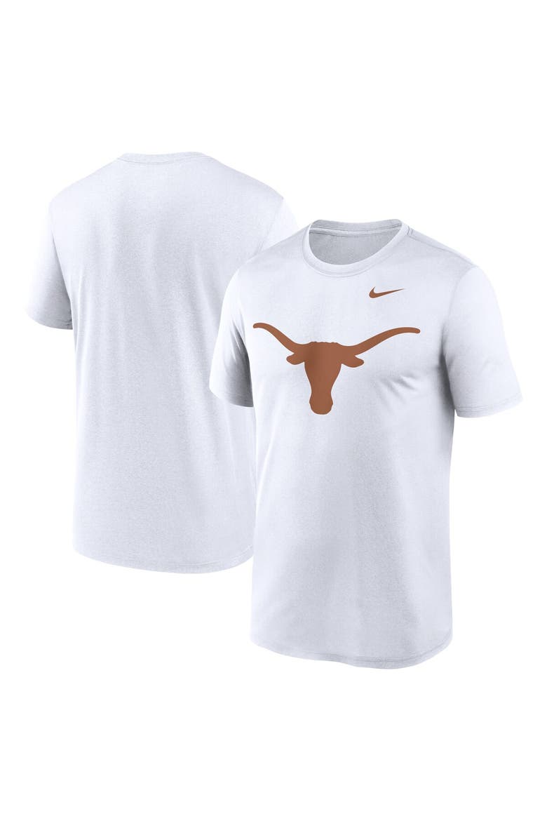 Men's Nike White Texas Longhorns Primetime Legend Logo T-Shirt, Main, color, White