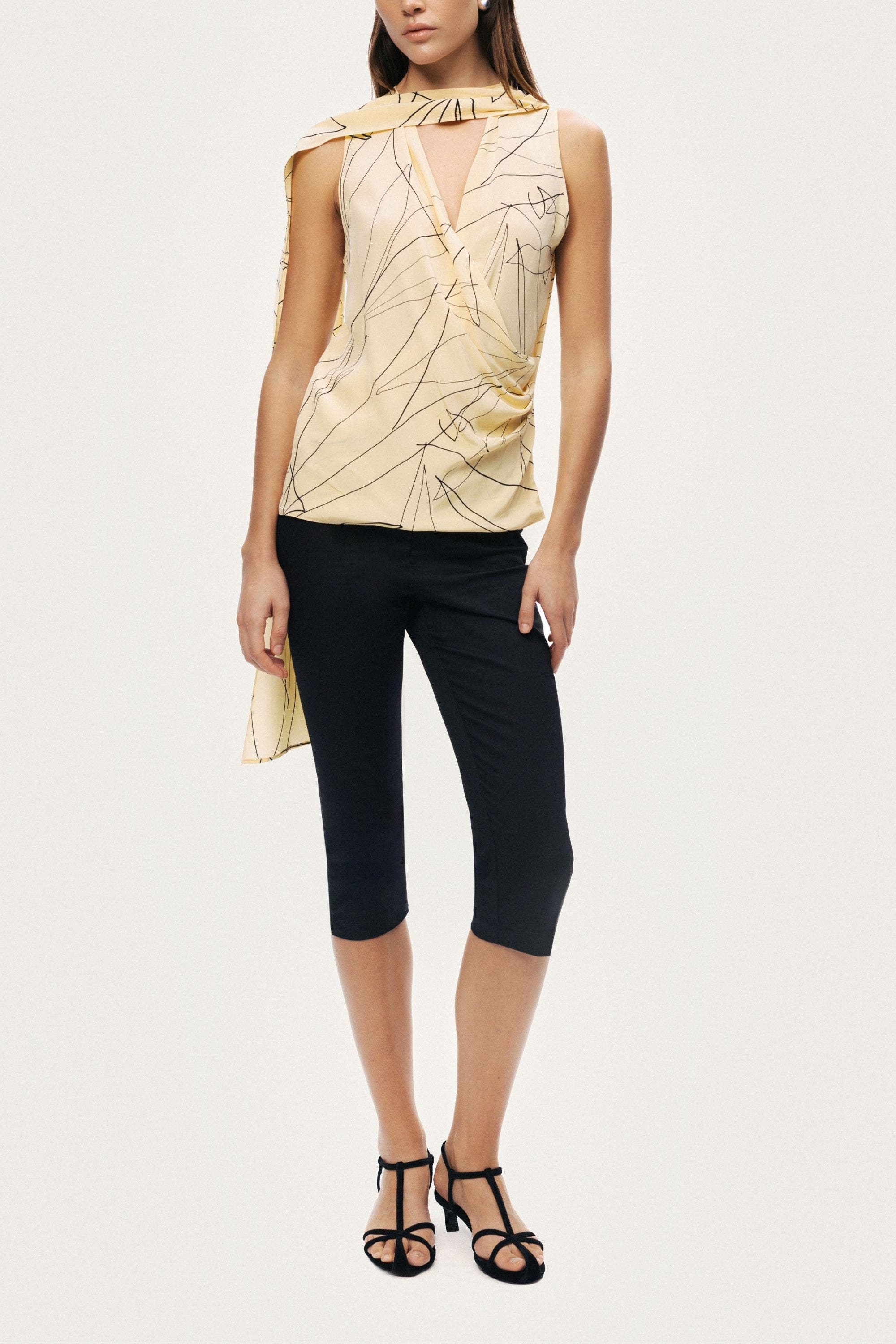 Shawl Detail Blouse - image 2