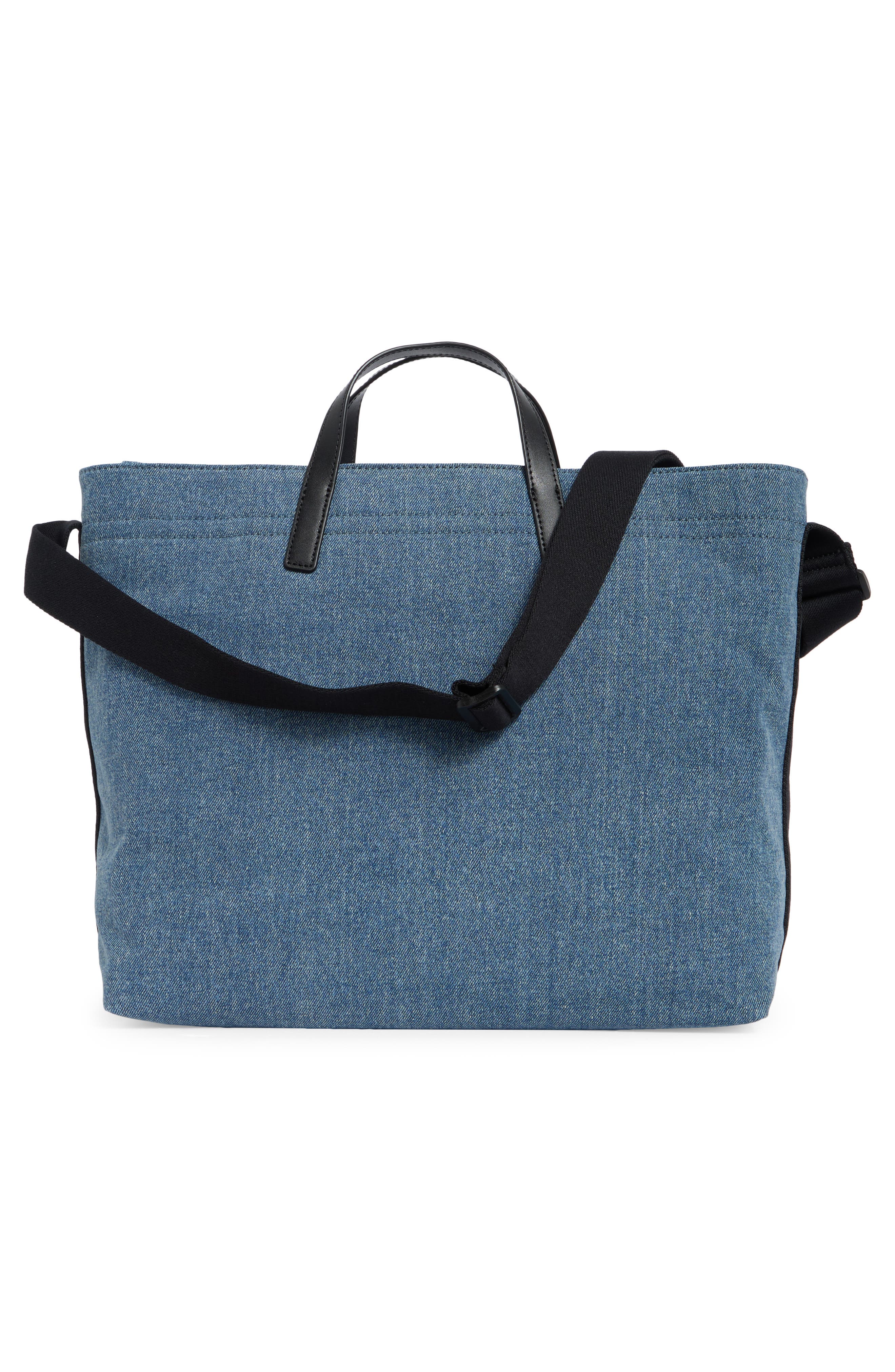 rag & bone Clinton Denim Twill Tote Bag, Alternate, color, Den