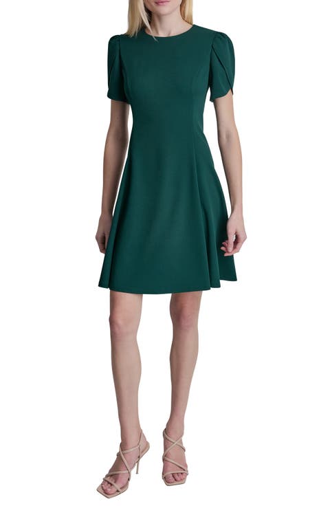 Tulip Short Sleeve A-Line Dress