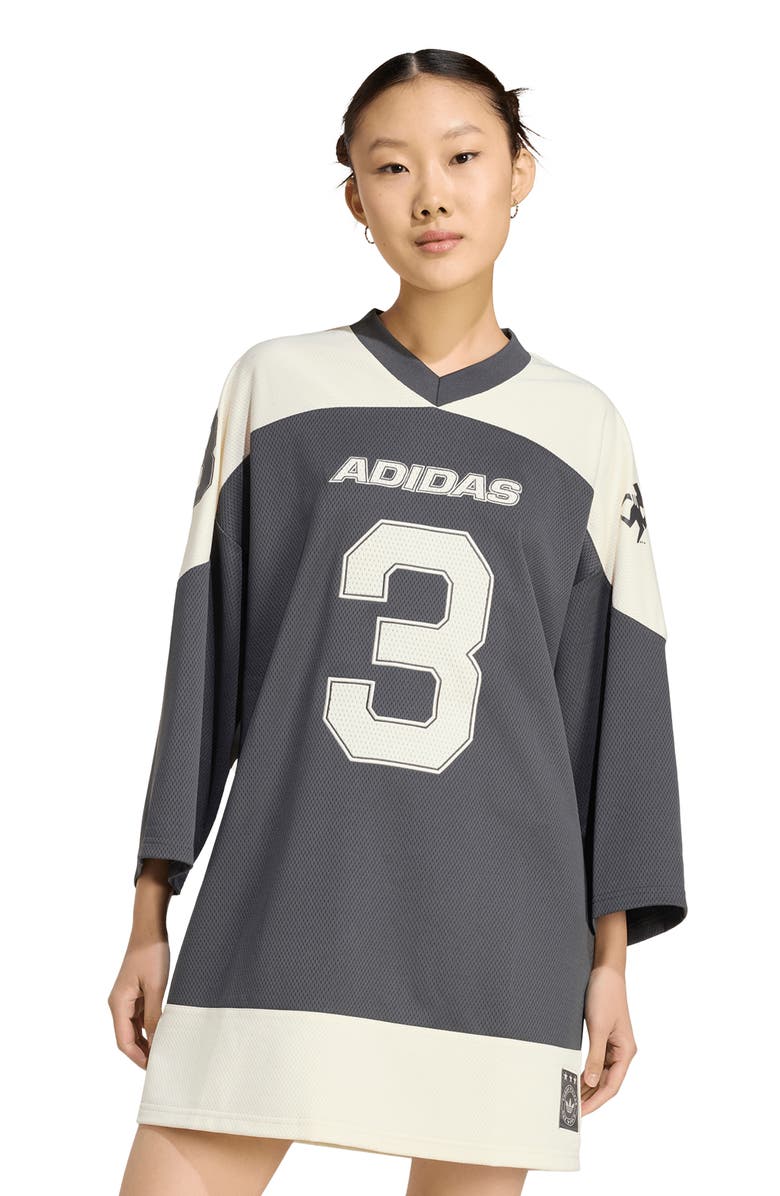 adidas Originals Hockey Jersey Dress, Alternate, color, Utility Black