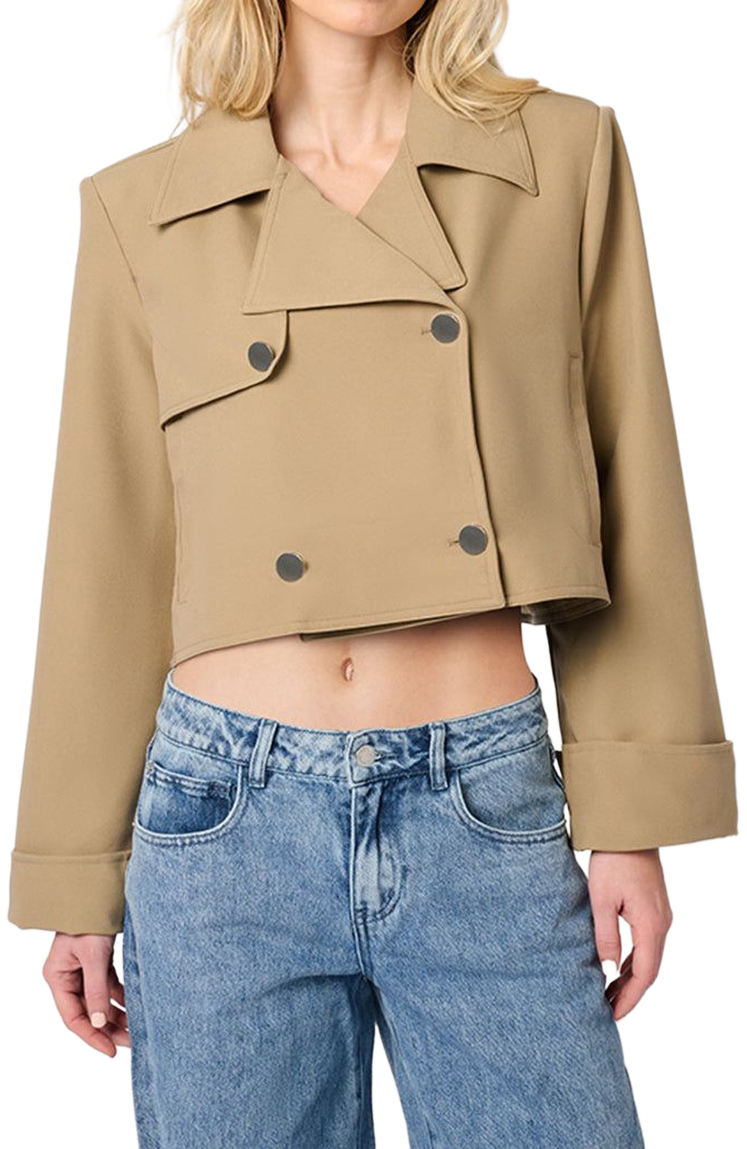Cropped Trench Coat - image 2