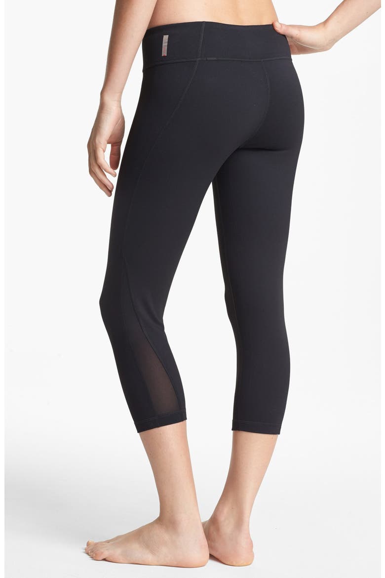 Live In Streamline Reversible Capris, Main, color, BLACK