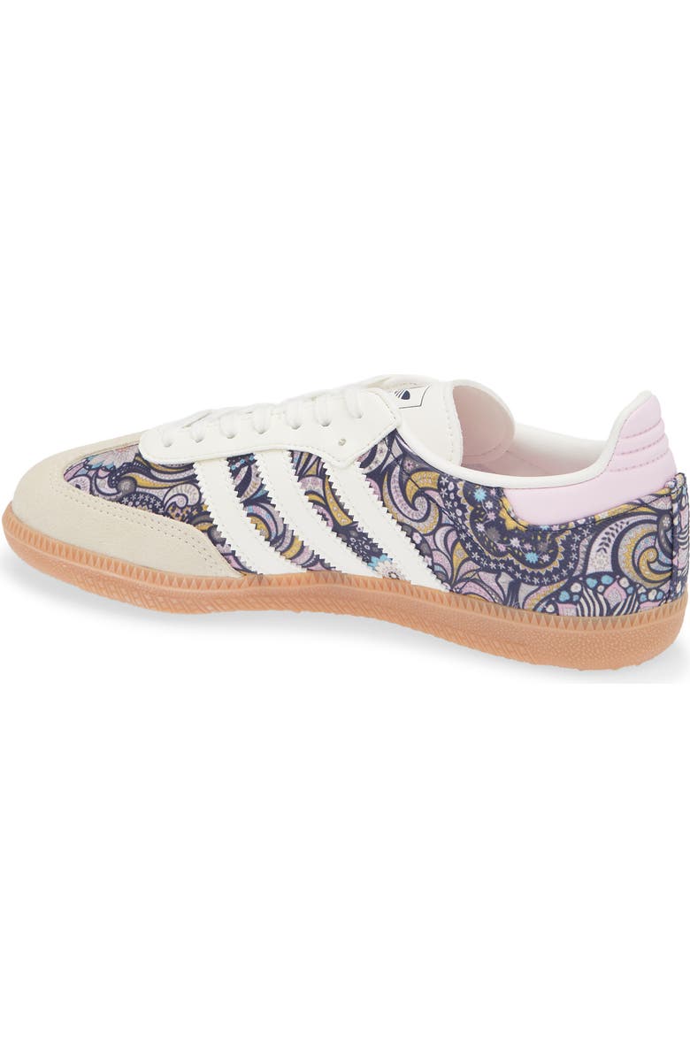 adidas Kids' Samba Sneaker, Alternate, color, Core White/ Orchid Fusion/ Gum