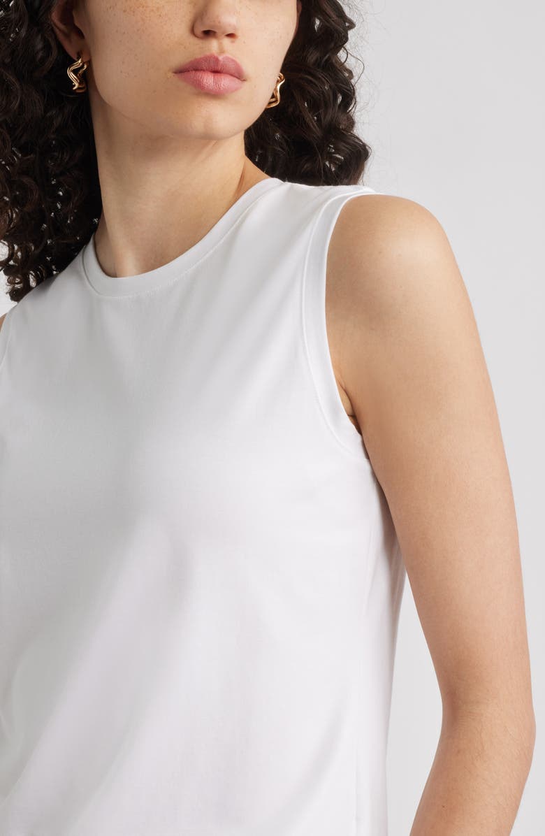 Nordstrom Cotton Muscle T-Shirt, Alternate, color, White