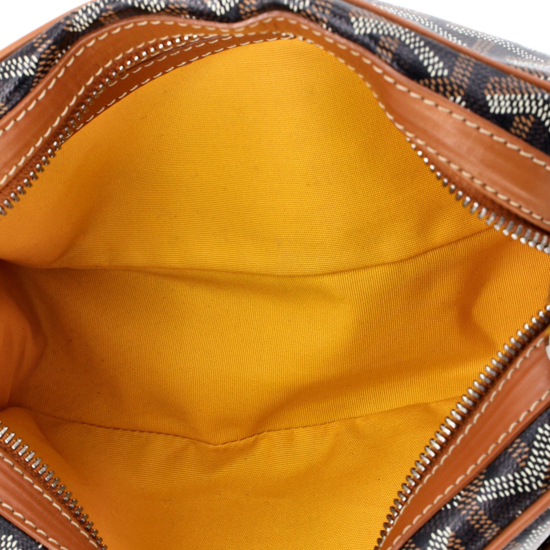 Cap Vert Bag Printed Coated Canvas, Alternate, color, Brown