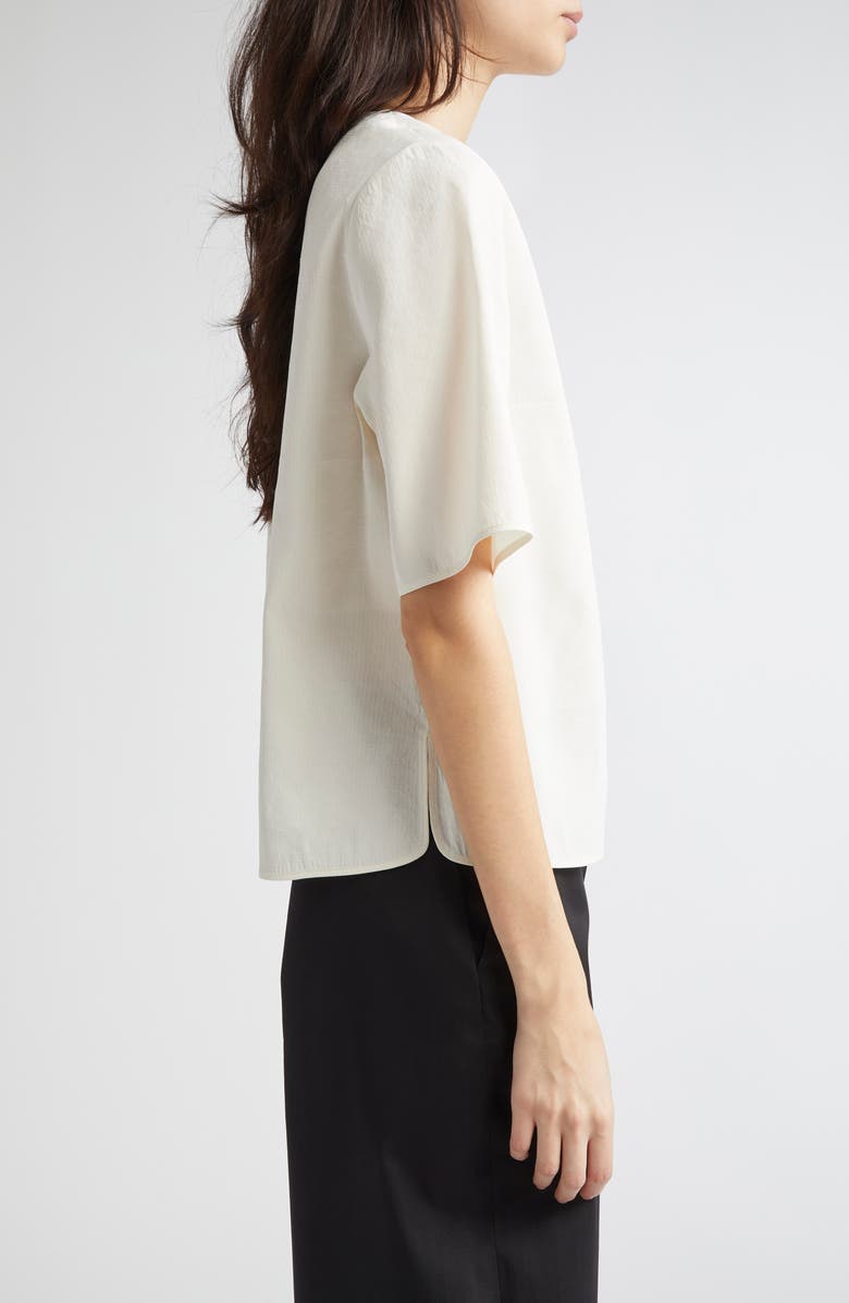 PARTOW Notch Neck Boxy Top, Alternate, color, Bone