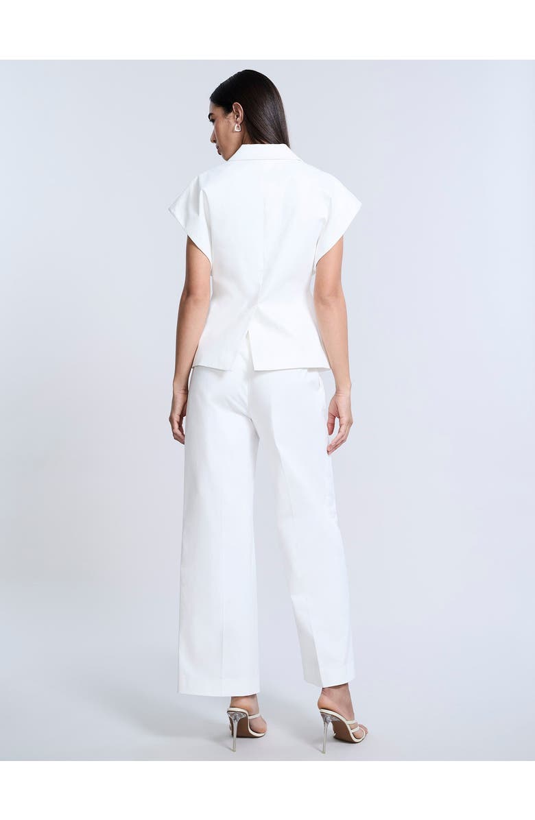 BCBGMAXAZRIA Twill Vest, Alternate, color, Chalk