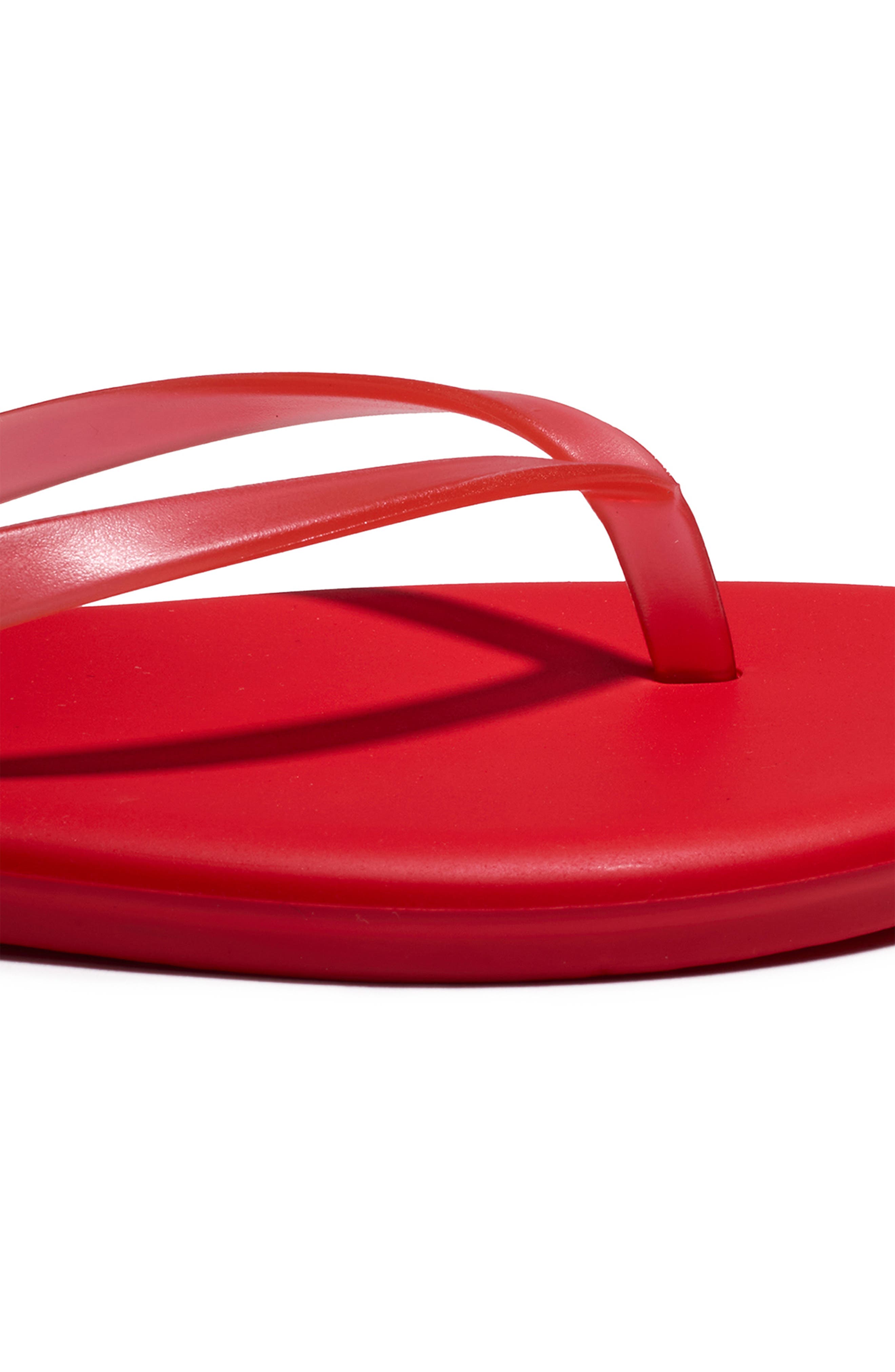 Aqua Waterproof Flip Flop, Alternate, color, SOL RED