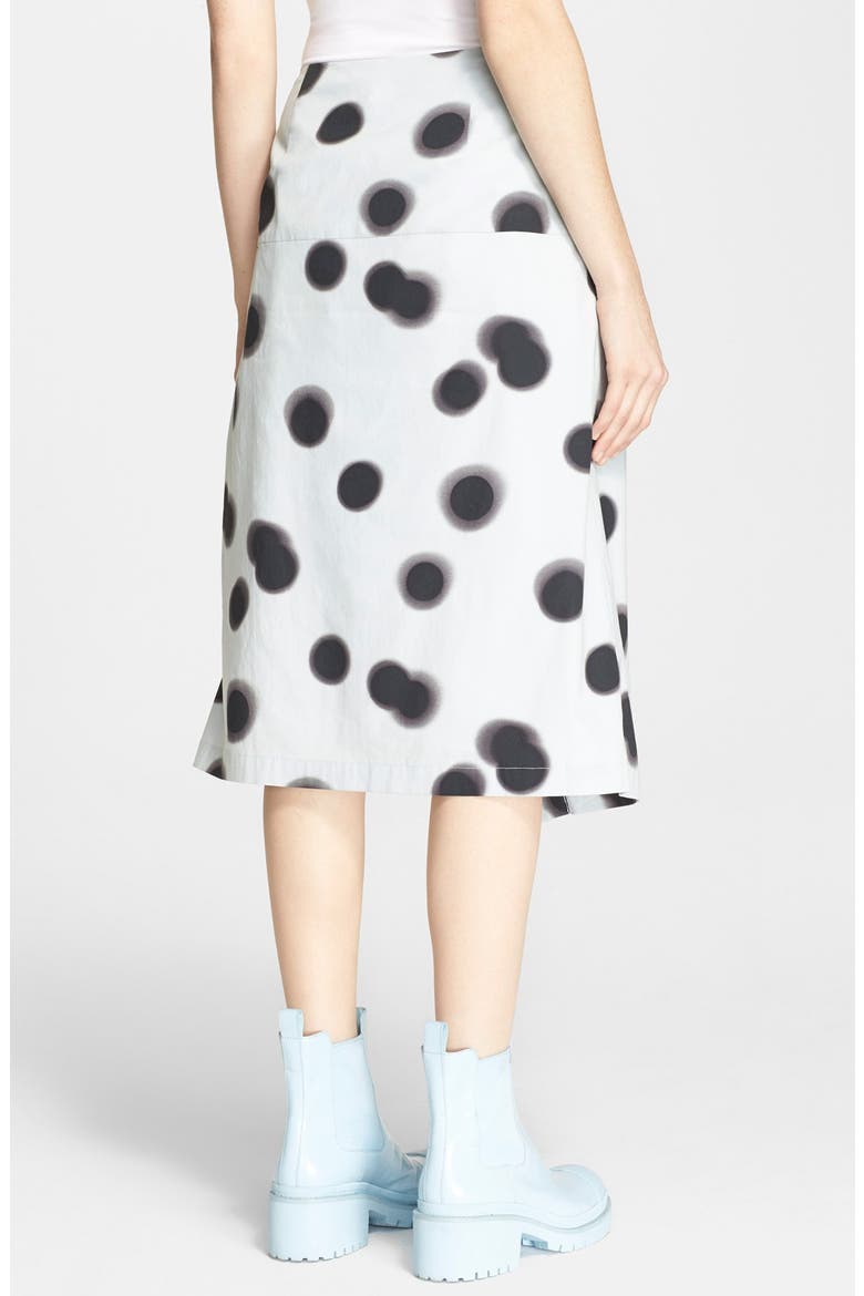 Blurred Dot Midi Skirt, Alternate, color, CLOUD BLUE MULTI