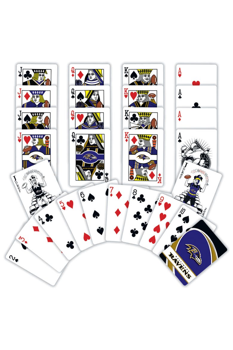 Baltimore Ravens Playing Cards, Alternate, color, Multicolor