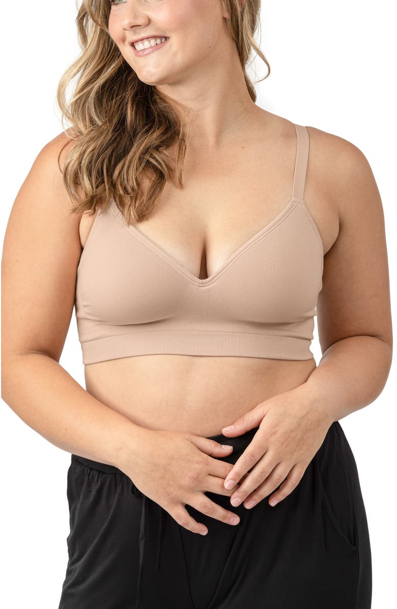 Kindred Bravely Everly Wireless Contour Bra, Main, color, Beige
