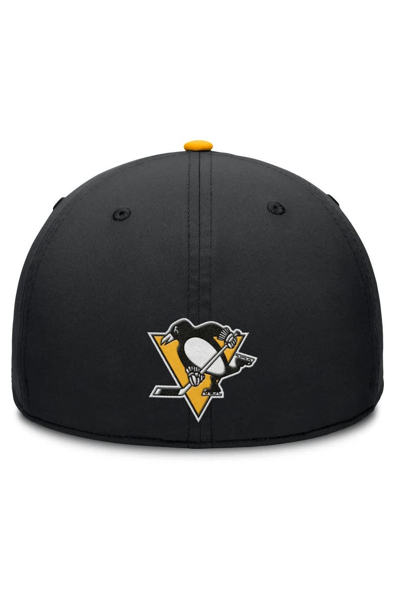 FANATICS Men's Fanatics Black/Gold Pittsburgh Penguins Authentic Pro Rink Team Code Flex Hat, Alternate, color, Black