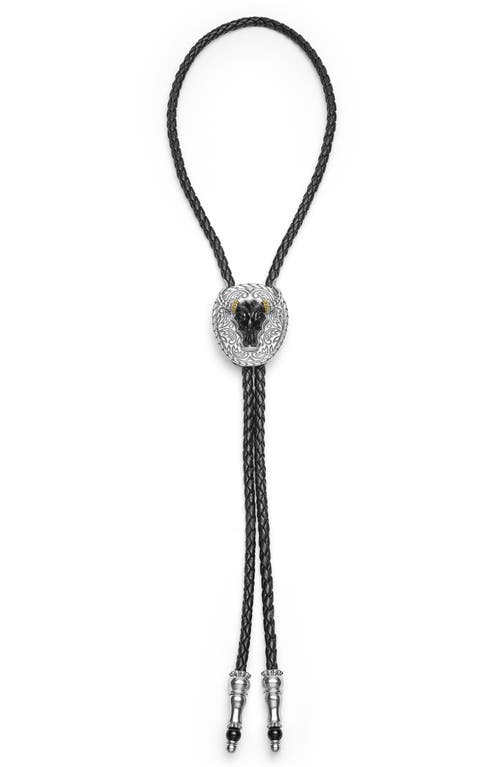 Lagos Longhorn Bolo Tie In Black