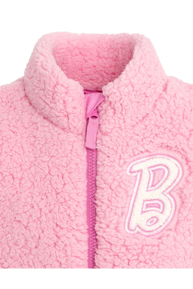 Zip-Up Fleece Vest, Alternate, color, Blush Pink