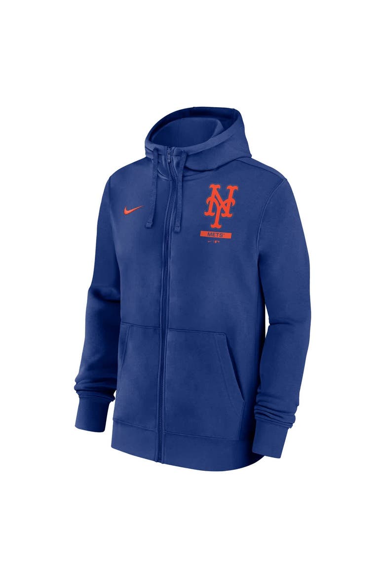 Men's Nike Royal New York Mets Primetime Lockup Full-Zip Hoodie, Alternate, color, Royal