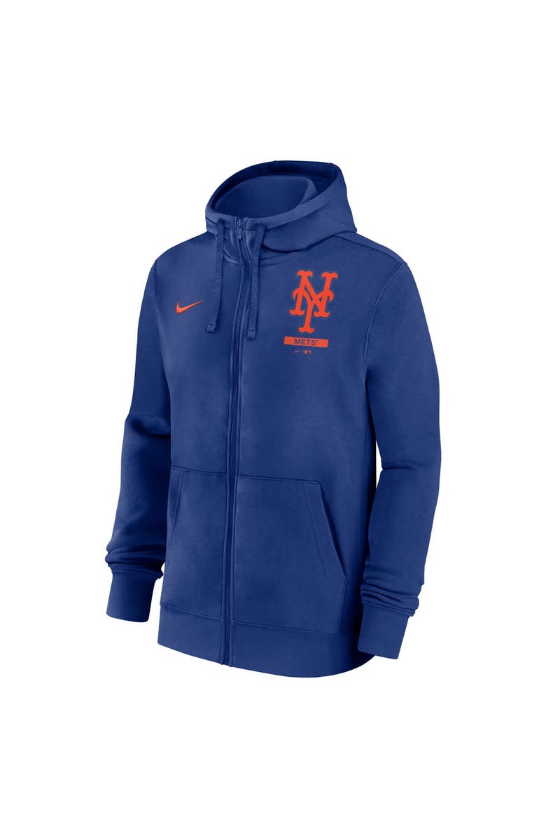 Nike Men's Nike Royal New York Mets Primetime Lockup Full-Zip Hoodie, Alternate, color, Royal